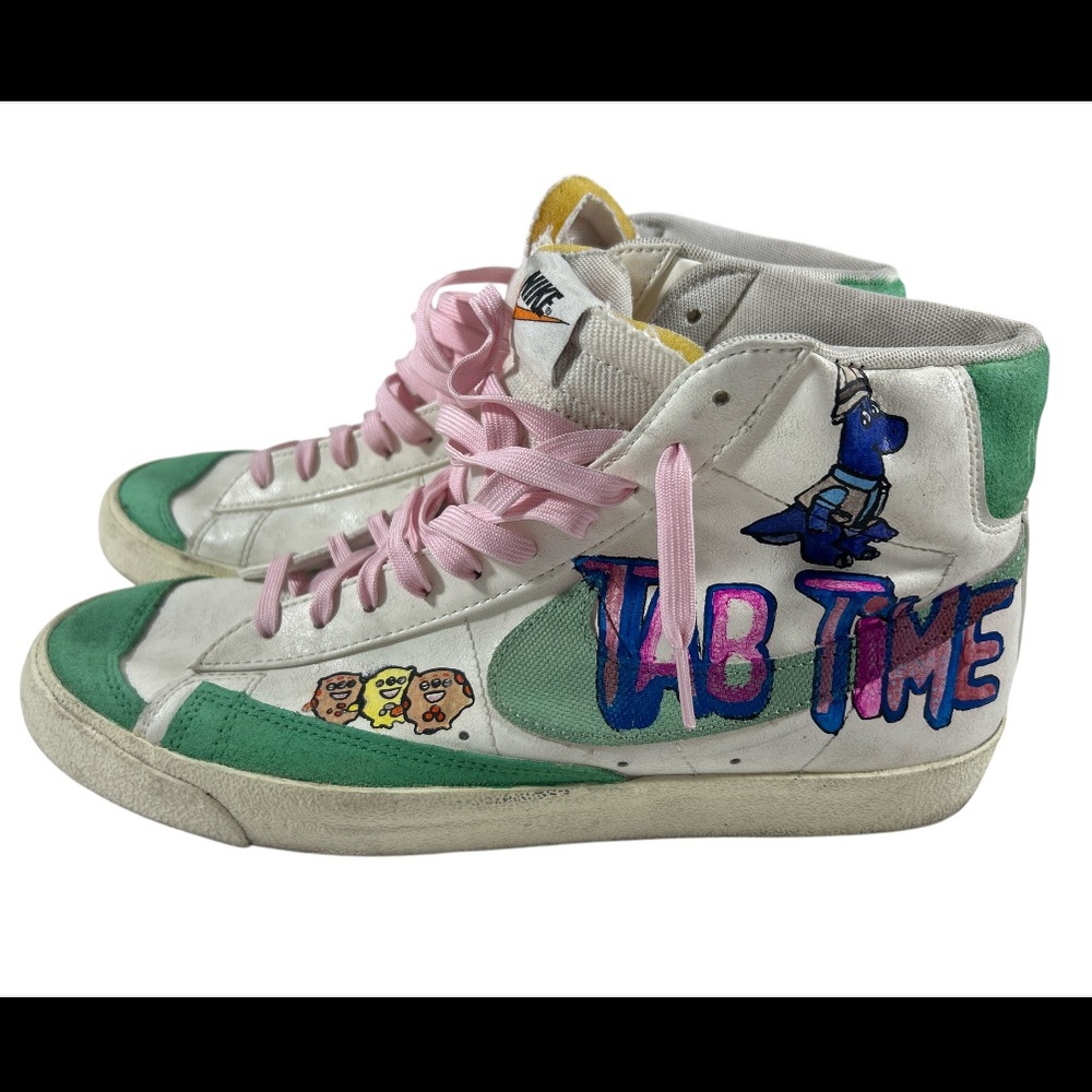 Nike Blazer Mid 77 Certified‎ Fresh Tab Time Custom One of a Kind Size 11.5